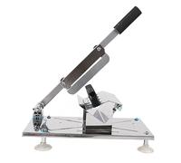 KIMISS viande Manuel surgelé pour Bœuf, Mouton et Jambon - Couperet en Acier Inoxydable avec Poignée Ergonomique et épaisseur Réglable pour Trancher Effort