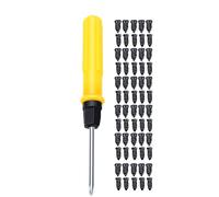 KIMISS Vis de Réparation de Pneus Bouchons de Réparation Rapide de Pneu Clous de Patch de Pneu 60pcs Filetage en Caoutchouc Spirale Anti-Fuite Vis de de sous Vide avec