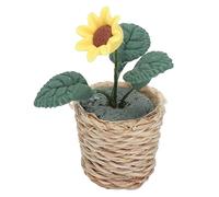 KIMISS Vivid Dollhouse Plant - 1:12 Fleur Miniature pour Décor de Maison de Poupée - Plant en Argile Mignonne avec Une Fabrication Exquise Accessoires de Maison de Poupée à Vie