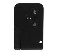 KIMISS voiture Key Card Cove, Mini 3 boutons voiture télécommande Smart Key Card boîtier en plastique pour Clio Megane 2 3 Koleos (noir)