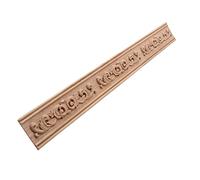 KIMLUD Sculptures Murales Lignes Torsadées En Bois Sculpté Porte Intérieure Accessoires De Décoration Semi Maison Figurines Miniatures 50X6Cm
