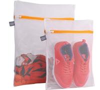 Kimmama Sacs à Linge en Maille, Sacs pour Laver Délicats, Sac Fileté avec Fermeture Éclair et Pochette de Séchage pour Vêtements, Pull, Soutien-Gorge, Pantalon, Chaussette, Jouet, Écharpe