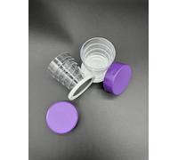 Kimmel Gobelet pliable original avec miroir pour pique-nique, voyage, ménage, gobelet pliable pour brossage des dents, extérieur, randonnée, camping, violet