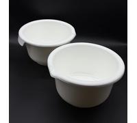 Kimmel Lot de 2 bols mélangeurs de 2,5 l - Couleur : blanc