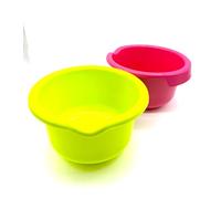 Kimmel Lot de 2 bols mélangeurs de 2,5 l - Couleur citron vert/fuchsia
