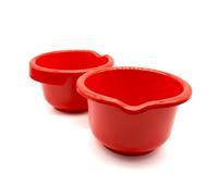 Kimmel Lot de 2 bols mélangeurs rouges de 2,5 l
