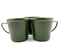 Kimmel Lot de 3 tasses de 180 ml, couleur olive, pour enfant, en plastique, vaisselle