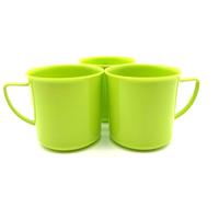 Kimmel Lot de 3 tasses de 330 ml en plastique - Vaisselle pour enfant - Vert citron