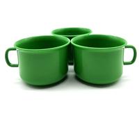 Kimmel Lot de 3 tasses en plastique pour enfant - 150 ml - Vert