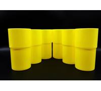 Kimmel Lot de 6 gobelets de 330 ml - En plastique - Jaune
