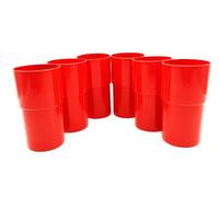 Kimmel Lot de 6 gobelets rouges de 330 ml