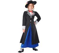 Kimokawaii Déguisement de Marie Poppins pour enfant (5-6 ans)