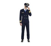 kimokawaii Disfraz de Piloto de Avion Adulto