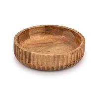 Kimona Bol à fruits en bois ou bol à bonbons, rehaussez votre espace avec un centre de table unique (25,4 x 25,4 x 6,3 cm)