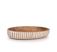 Kimona Bol décoratif en bois pour centre de table, bol à pâte en bois pour ferme, restaurant, café (35,56 cm x 15,24 cm x 5,84 cm)