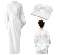 Kimono avec une ceinture obi blanche taille moyenne imprimé floral kimonos japonais traditionnel pour les femmes Cosplay Blossom Yukata Gift for Themed Party, Stage Shows, Halloween Costume Sett