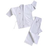 Kimono de karaté Kamikaze Premier Kata, Tenue de karaté pour compétition Kata, 100% coton, poids moyen, couleur blanc, blanc, 2 / 150 cm