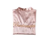 Kimono demoiselle d'honneur, faveurs de décoration de mariage, broderie de demoiselle d'honneur de peignoir, rose, S-M S/M