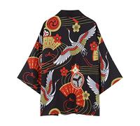 Kimono d'été japonais à cinq points pour homme et femme - Style ample et décontracté - Séchage rapide - Taille A XL