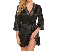 Kimono en dentelle extensible Ensemble peignoir et nuisette sexy pour demoiselle d'honneur