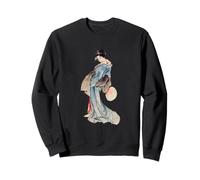 Kimono Femme Japonaise Motif à Carreaux Ukiyo-e de Hokusai Sweatshirt