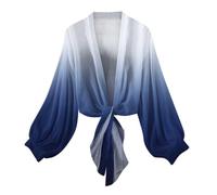 Kimono Femme Veste Chic Et Elegant Cardigan en Mousseline De Soie Élégant Gilet Blanc Mariage Ete À Manches Boléro Léger Courte Bolero Manche Court