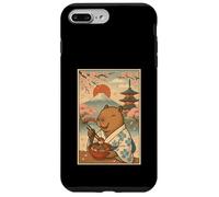 Kimono Japonais Capybara Mangeant Takoyaki Fuji Cherry Blossom Coque pour iPhone 7 Plus/8 Plus