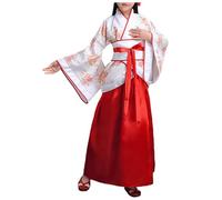 Kimono Japonais Filles Robe Japonaise Kimono Enfant Imprimé Peignoir Long Robe Chinoise de Chambre Fille Gamins Traditionnel Mariage Performance Robes Japonais Enfants Fille Cosplay Ensemble Costumes