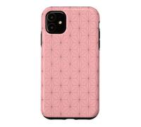 Kimono Japonais Rose Motif Feuilles de Chanvre Asanoha Coque pour iPhone 11