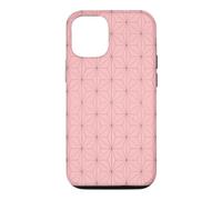 Kimono Japonais Rose Motif Feuilles de Chanvre Asanoha Coque pour iPhone 12/12 Pro
