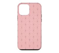 Kimono Japonais Rose Motif Feuilles de Chanvre Asanoha Coque pour iPhone 12 Mini