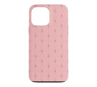 Kimono Japonais Rose Motif Feuilles de Chanvre Asanoha Coque pour iPhone 13 Pro Max