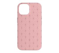 Kimono Japonais Rose Motif Feuilles de Chanvre Asanoha Coque pour iPhone 14