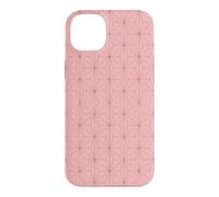 Kimono Japonais Rose Motif Feuilles de Chanvre Asanoha Coque pour iPhone 14 Plus