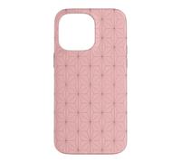 Kimono Japonais Rose Motif Feuilles de Chanvre Asanoha Coque pour iPhone 14 Pro Max