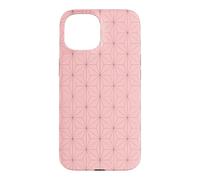 Kimono Japonais Rose Motif Feuilles de Chanvre Asanoha Coque pour iPhone 15