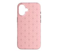 Kimono Japonais Rose Motif Feuilles de Chanvre Asanoha Coque pour iPhone 16
