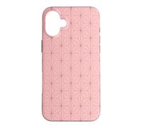 Kimono Japonais Rose Motif Feuilles de Chanvre Asanoha Coque pour iPhone 16 Plus