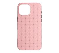 Kimono Japonais Rose Motif Feuilles de Chanvre Asanoha Coque pour iPhone 16 Pro Max