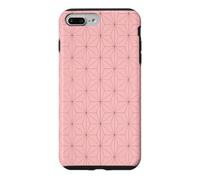 Kimono Japonais Rose Motif Feuilles de Chanvre Asanoha Coque pour iPhone 7 Plus/8 Plus