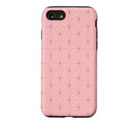 Kimono Japonais Rose Motif Feuilles de Chanvre Asanoha Coque pour iPhone SE (2020) / 7/8