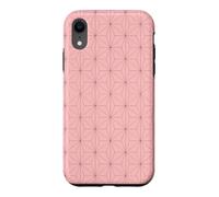 Kimono Japonais Rose Motif Feuilles de Chanvre Asanoha Coque pour iPhone XR