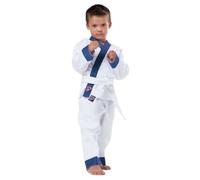 Kimono Judo enfant Drachenkralle - blanc/bleu - 100 cm 140 cm