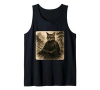 Kimono Kimono Fox Samurai Warrior Zen Sumi-E Vintage Débardeur