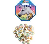 Kim'Play-20+1 Billes Licorne, COU500840, Multicolore