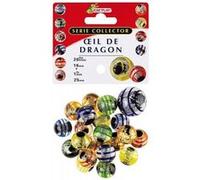Kim'Play 20 Billes Oeil de dragon et 1 calot Rouge G