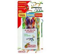 Kimplay - 60201 - kit de loisirs créatifs - 60 brins scoubidou + notice G