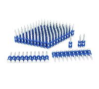 KIMSING MTSD-25 12 Gauge 2,5 cm x 0,2 cm Tige lisse Plastique Collé Béton et Acier Goupille Mécanique Galvanisé pour Béton et Cloueuse en Acier (1 boîte)