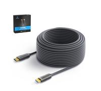 KIMTABO Câble HDMI 4K de 30,5 m en fibre optique (HDMI2.0b, 18 Gbit/s, 4K 60 Hz 4:4:4 RVB, 1080p), cordon fin actif unidirectionnel ultra haute vitesse, compatible avec PC, ordinateur portable, PS3,