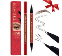 KIMUSE Crayon Sourcils 2-en-1 Double Embout Imperméable Longue Tenue | Traits Effet Poil à Poil, Formule Végane Anti-Trace, Retouches en Voyage, 3 Nuances : pour Débutantes comme Expertes
